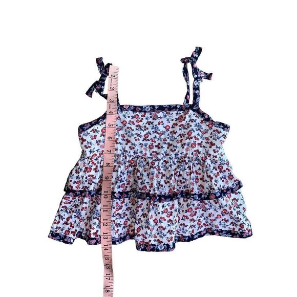 Janie & Jack Ditsy Floral Tiered Top Size 6 Girls - Picture 10 of 10